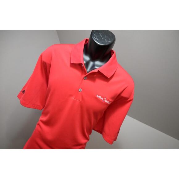 Adidas Golf Polo USA Golf Athletic Red Short Sleeve Shirt Mens Size XL - Picture 4 of 10
